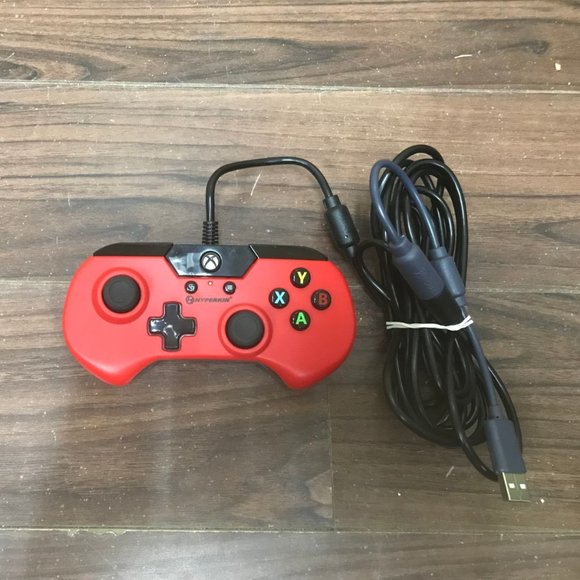 Hyperkin X91 Wired Controller for Xbox One + Windows 10 Red 90's Style - Picture 2 of 13